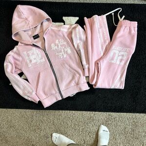 Hardlife Pink Tracksuit Set